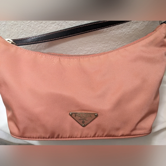 Prada Tessuto Sirio Nylon Mini Shoulder Bag Pink - Picture 13 of 13